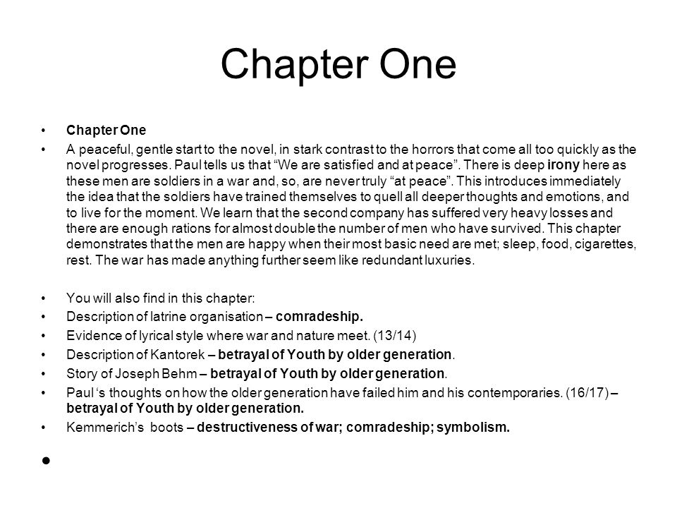 All Quiet On The Western Front Opening Essay First Before You Start Thi Should Remind Yourself What Happen In Chapter One And Two Of Ppt Download Topics Topic 