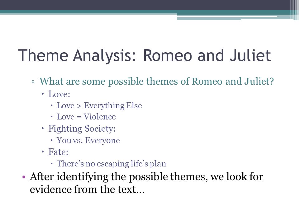 themes and resolution in romeo and juliet part 8
