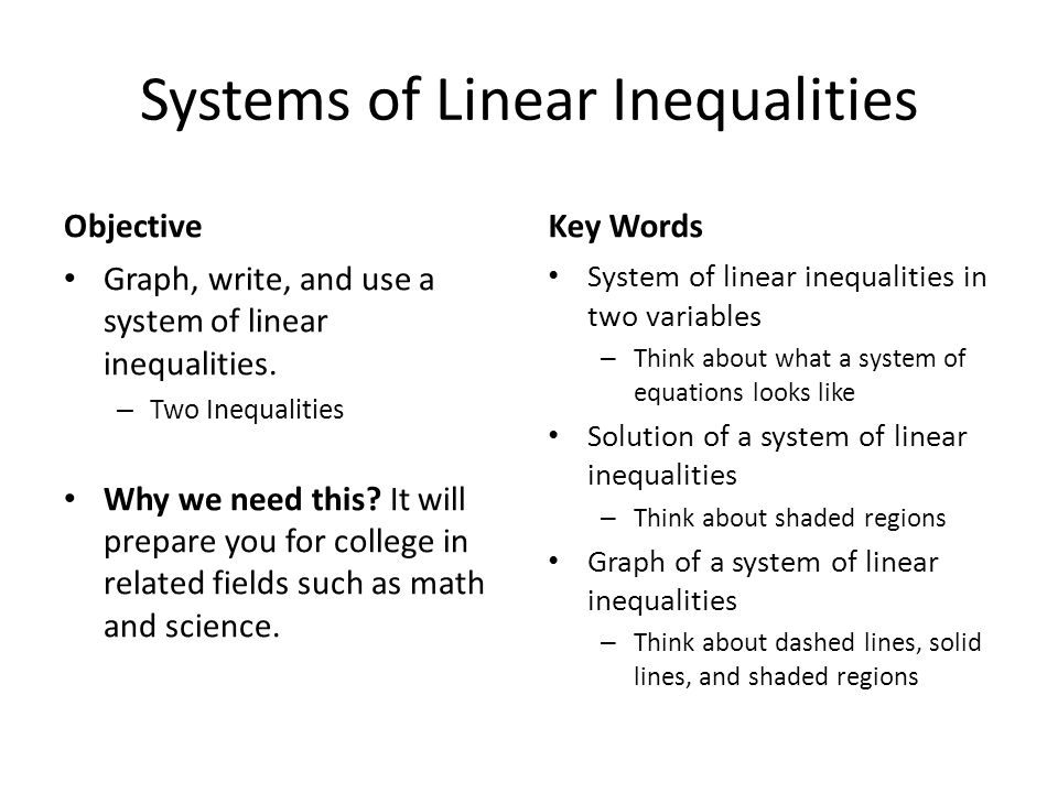 Linear перевод. Linear equations and inequalities. System of inequalities. Graphing Linear inequalities. Linear inequalities tasks.