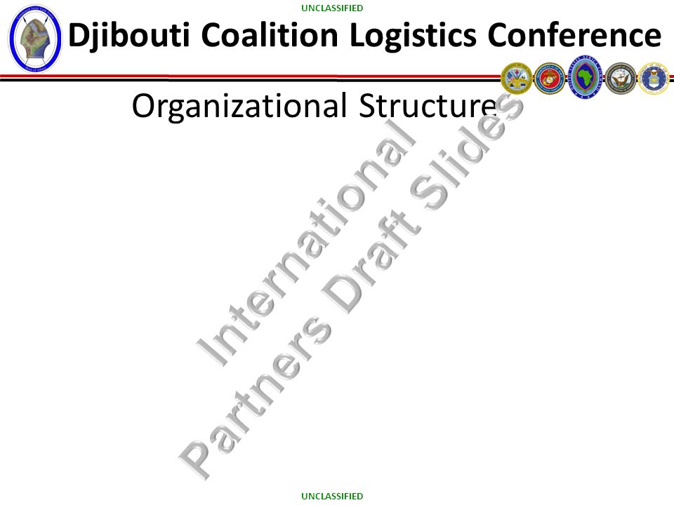 UNCLASSIFIED Djibouti Coalition Logistics Conference Organizational Structure