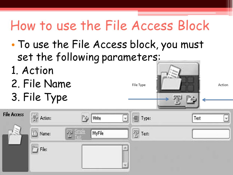 Module 3: Dealing with Files Robotics – ll. Objectives Understand the ...