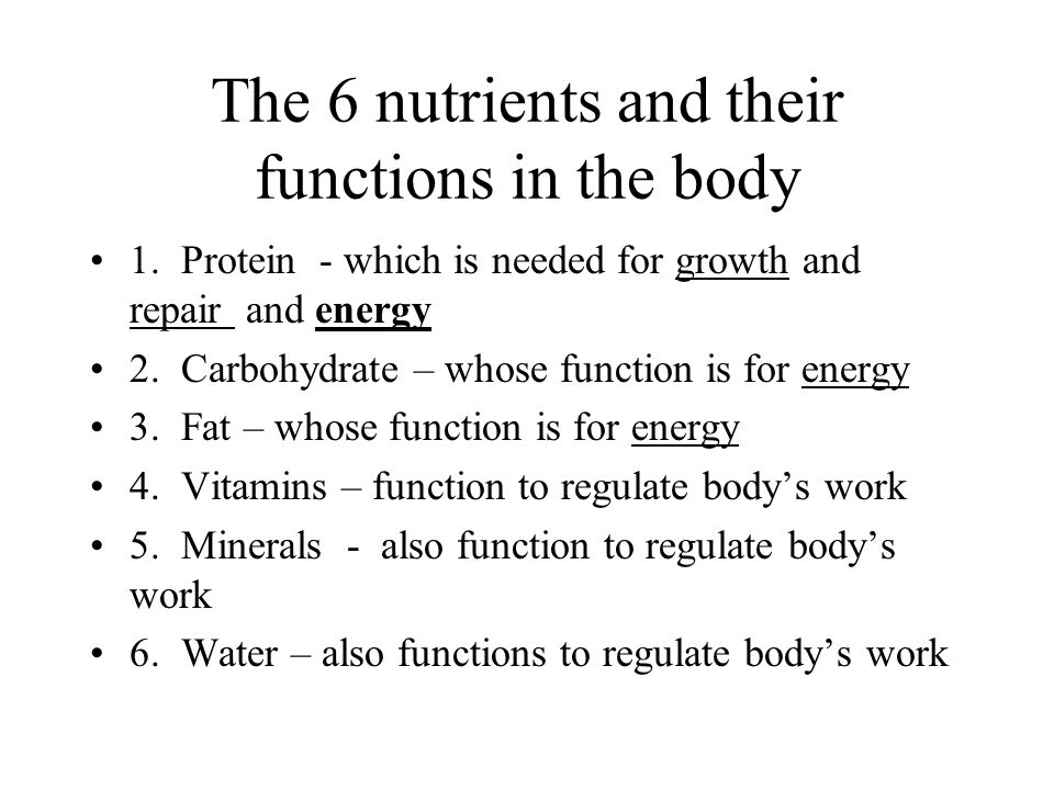 notes on nutrients the 6 nutrients and their functions in 6 nutrients