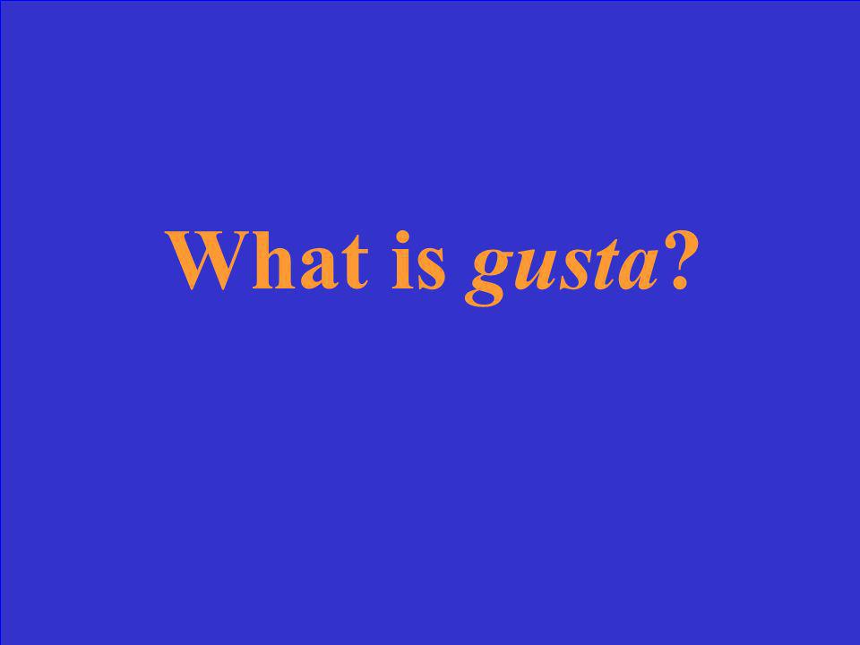 What form of gustar is used with singulary nouns