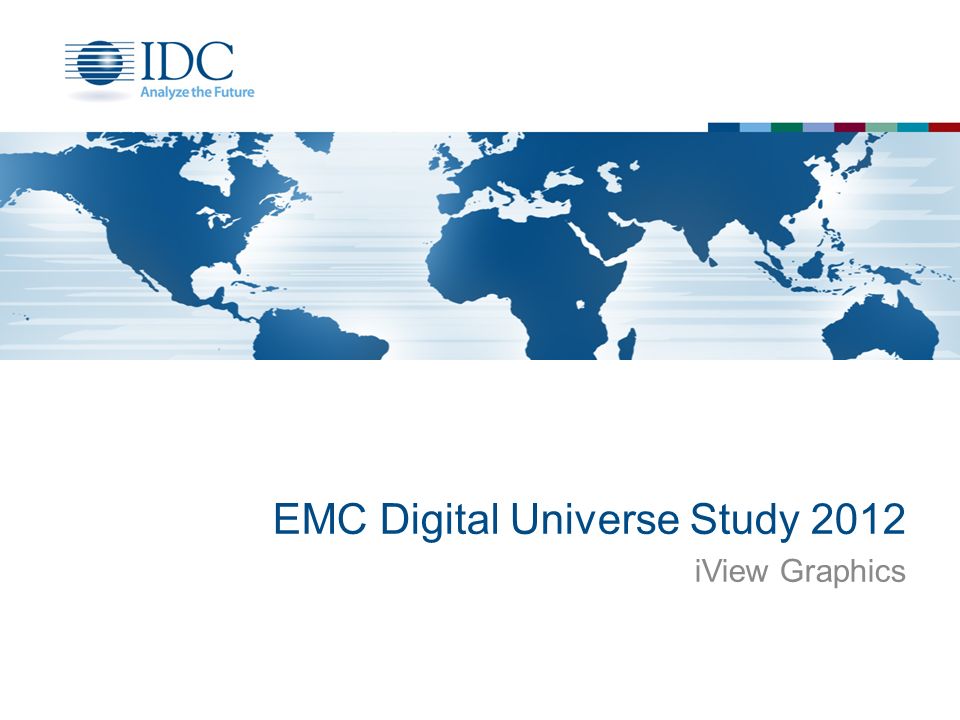 EMC Digital Universe Study 2012 iView Graphics