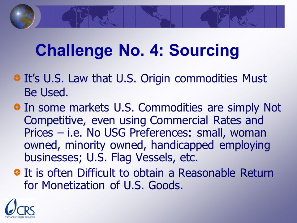 Challenge No. 4: Sourcing Its U.S. Law that U.S.