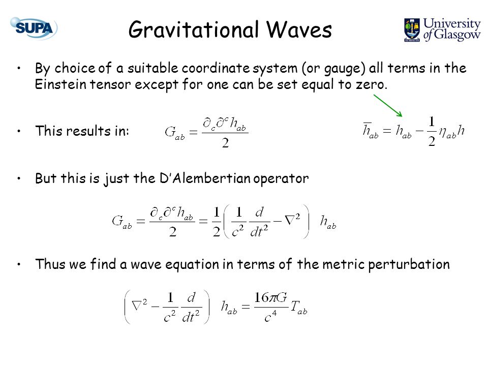 Gravitational Wave Astronomy Dr Giles Hammond Institute For Gravitational Research Supa University Of Glasgow Universitat Jena August Ppt Download Gravitational Wave Astronomy Dr Giles Hammond Institute For Gravitational Research Supa University Of Glasgow Universitat Jena August Ppt Download