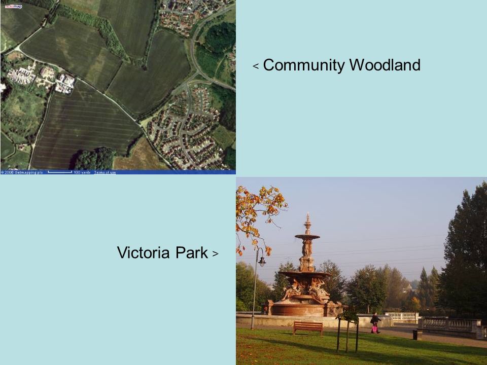 < Community Woodland Victoria Park >