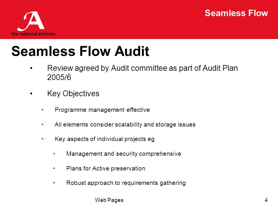 Seamless Flow Web Pages1. Seamless Flow Update Presentation to Advisory  Group 16 th March ppt download