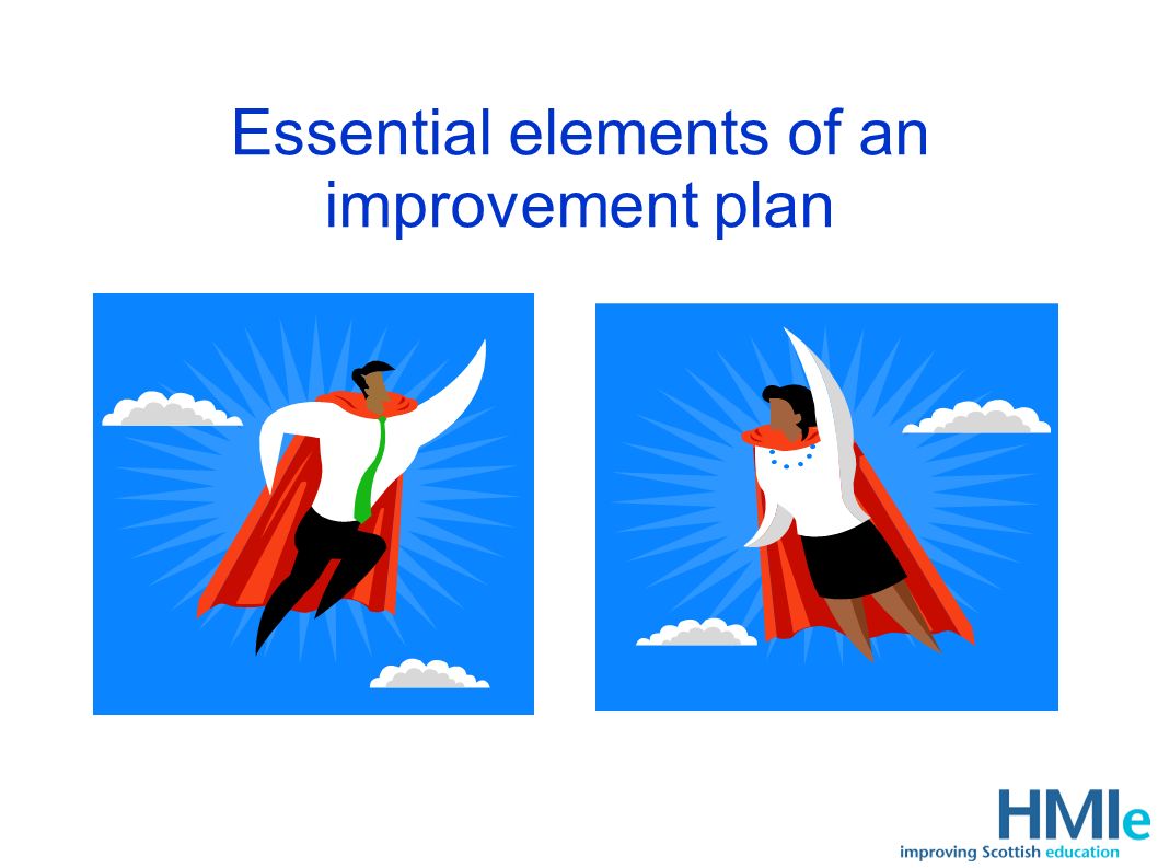 Essential elements of an improvement plan
