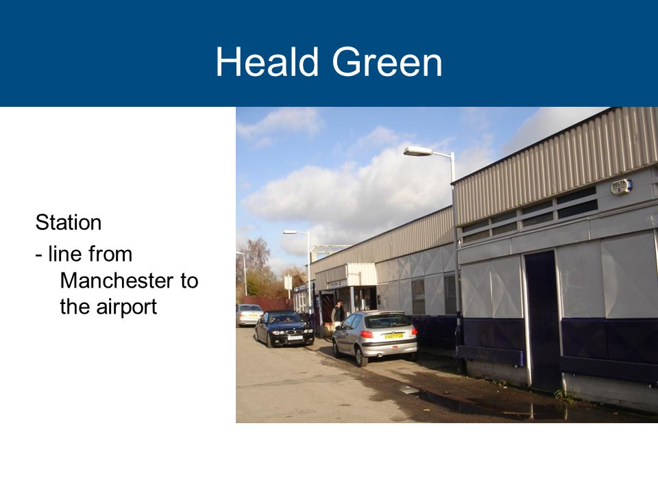 Heald Green Station - line from Manchester to the airport
