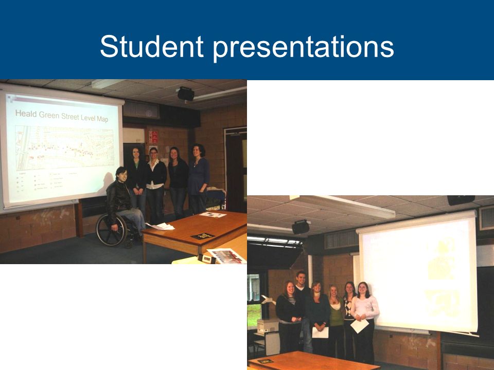 Student presentations