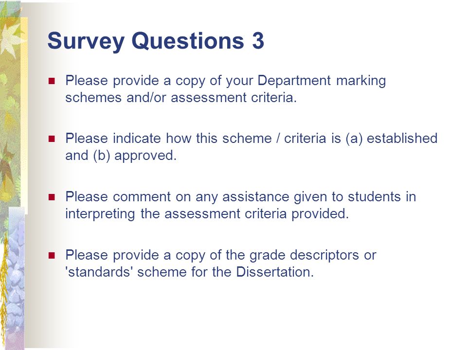 Ucl dissertation marking criteria
