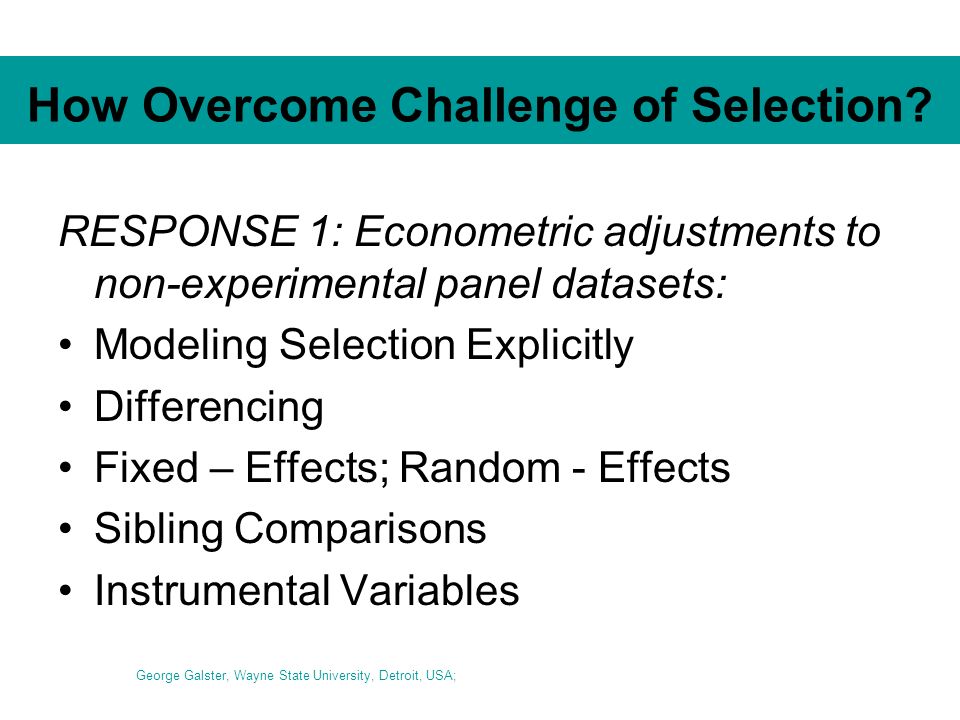 How Overcome Challenge of Selection.