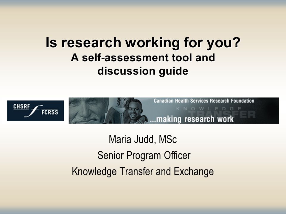 Is research working for you.