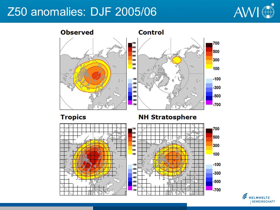 Z50 anomalies: DJF 2005/06