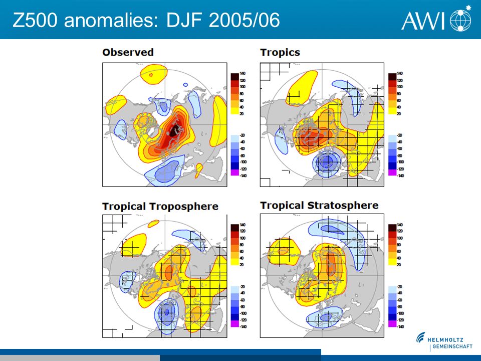 Z500 anomalies: DJF 2005/06