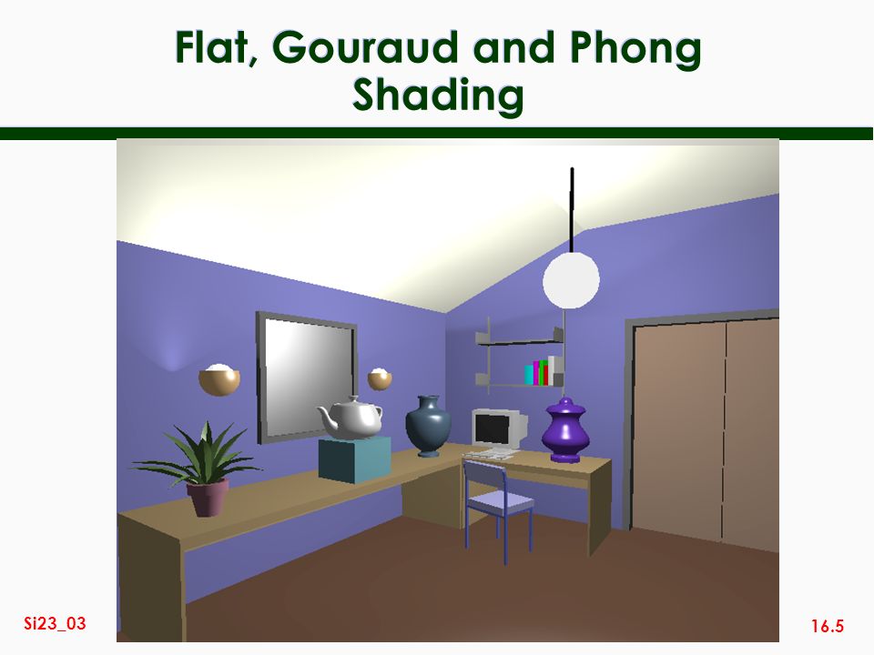 16.5 Si23_03 Flat, Gouraud and Phong Shading