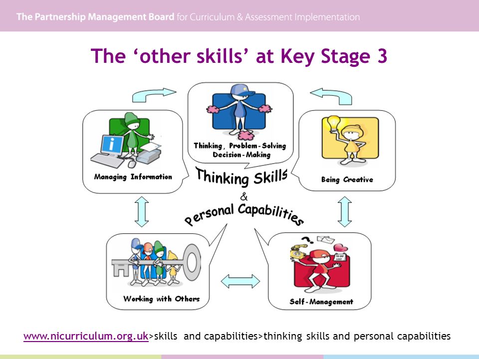 The other skills at Key Stage 3   and capabilities>thinking skills and personal capabilities