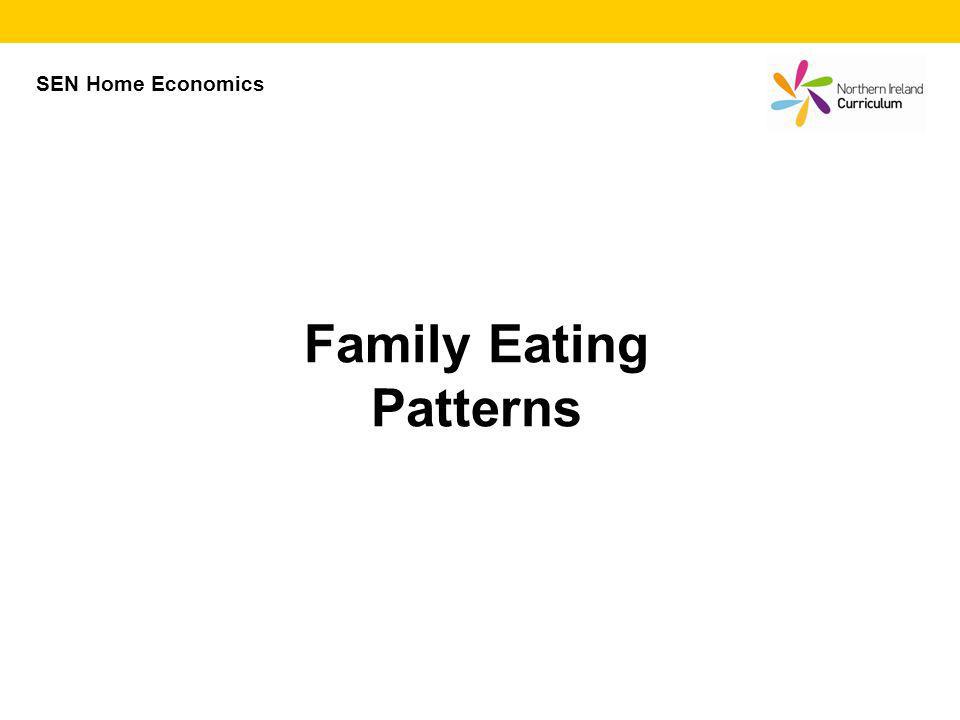Family Eating Patterns SEN Home Economics