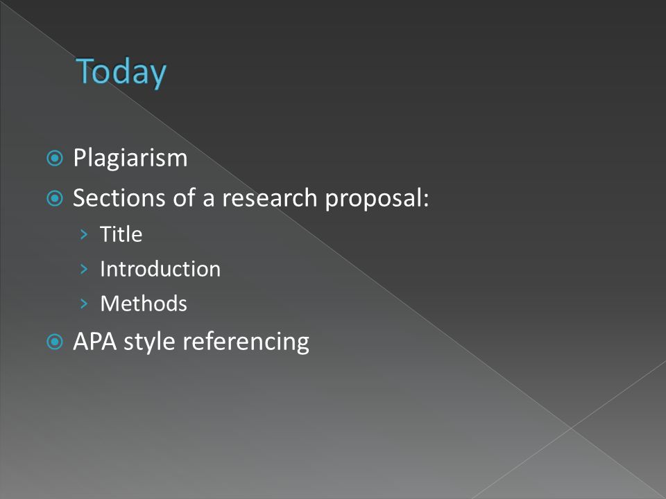 sections of research proposal