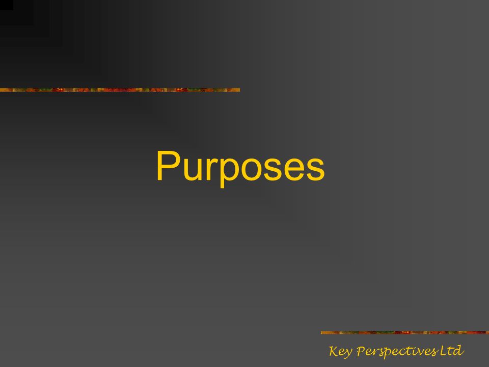 Purposes Key Perspectives Ltd