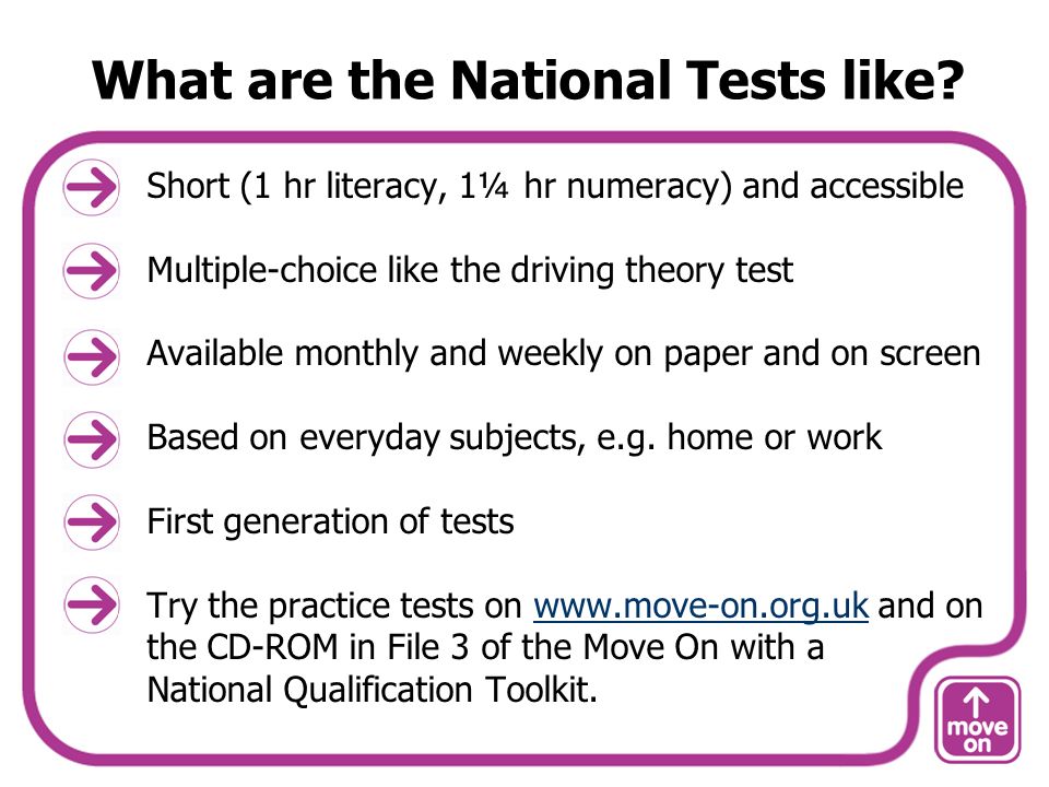 What are the National Tests like.