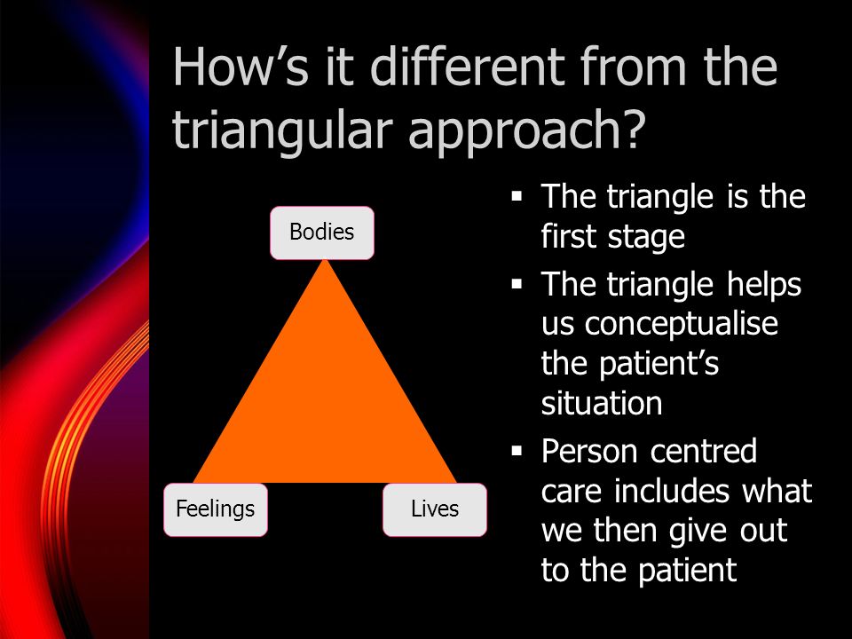 Hows it different from the triangular approach.
