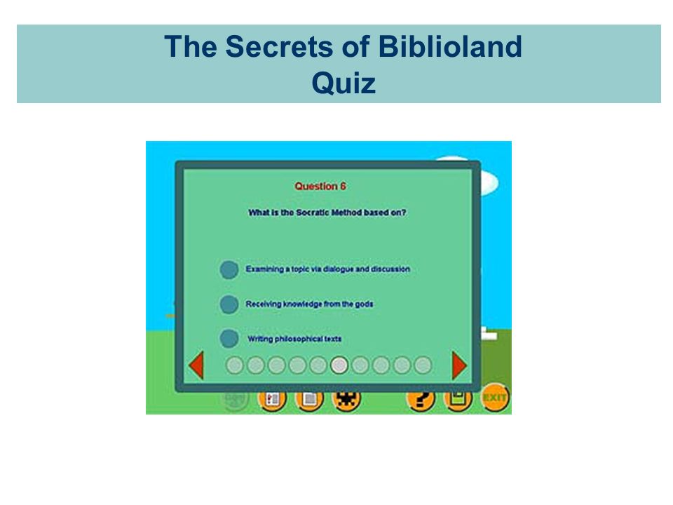 The Secrets of Biblioland Quiz