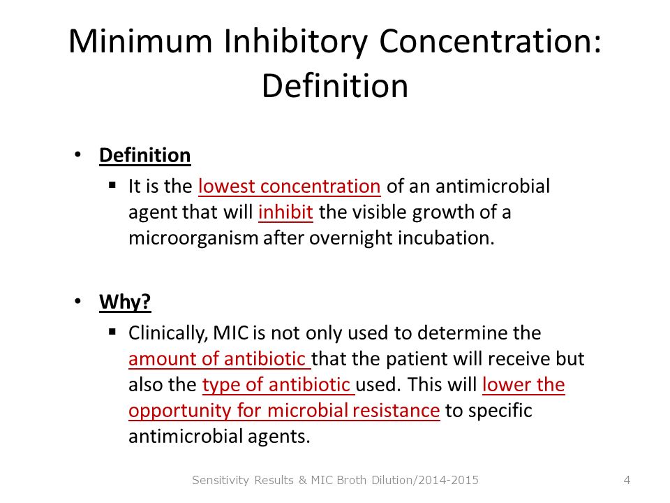 Susceptibility (Sensitivity) Testing: Results Pharmaceutical Microbiology –  Practical Course Semester One_ Sensitivity Results & MIC Broth Dilution/  ppt download