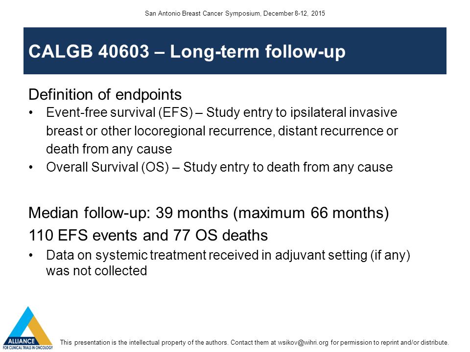 Event-free and overall survival following neoadjuvant weekly paclitaxel and  dose-dense AC +/- carboplatin and/or bevacizumab in triple-negative breast.  - ppt download