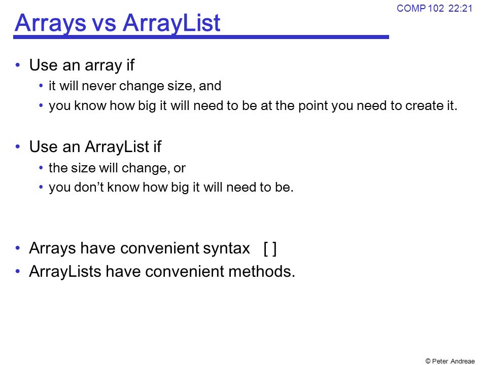 fixed-size point array vs arraylist<point>