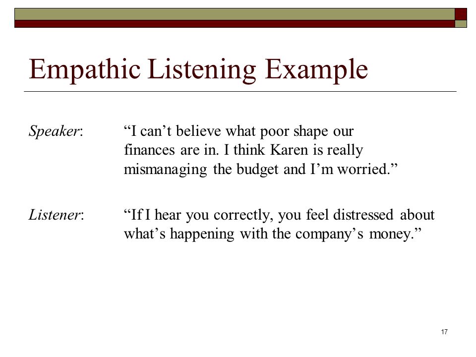 empathic listening in counselling