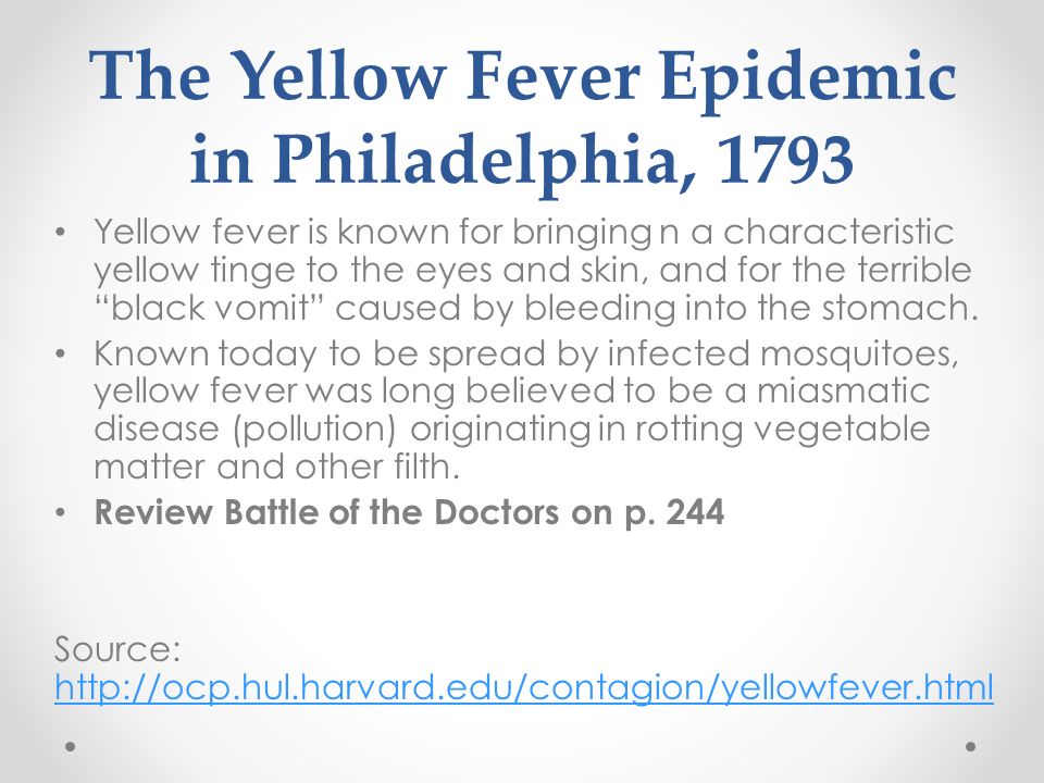 yellow fever 1793 eyes
