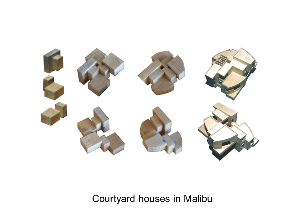 Courtyard houses in Malibu