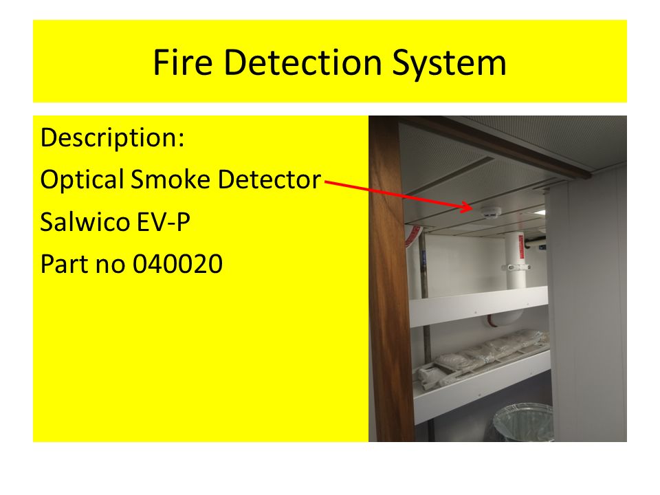 Description: Optical Smoke Detector Salwico EV-P Part no Fire Detection System