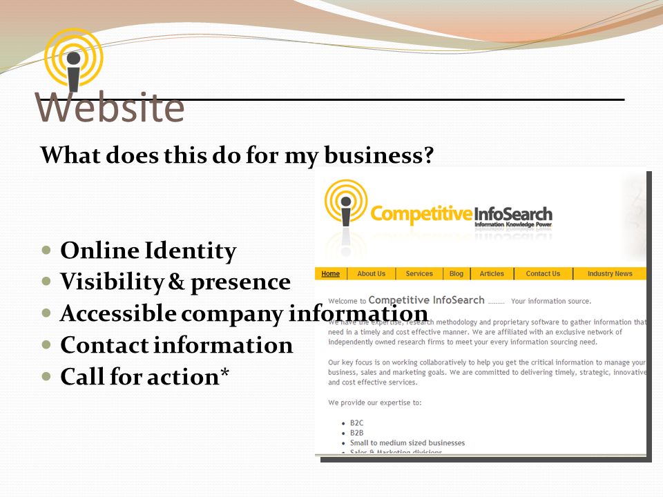 Website What does this do for my business.