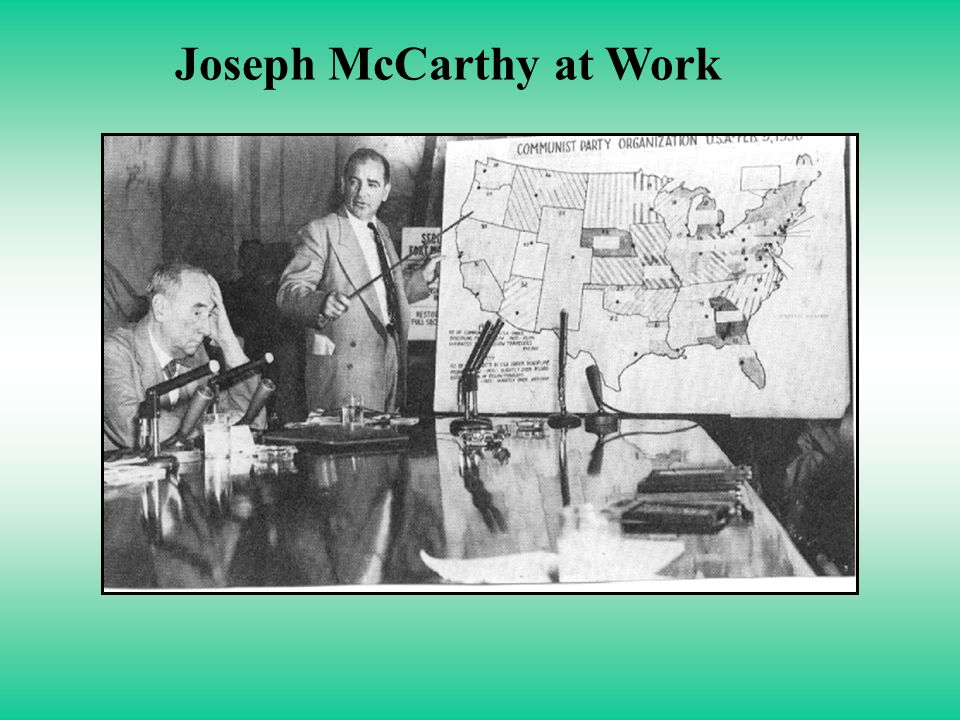 Joseph McCarthy at Work