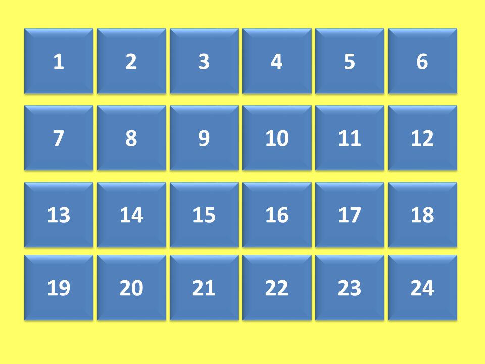 Таблички с цифрами. Тест на реакцию и быстроту выполнения. Таблица цифр от 1 до 50. Цифры в квадрате.