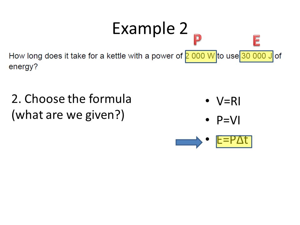 How To Use Electricity Formulas Electricity Formulas Given On The Exam V Ri P Vi E P T V Potential Difference R Resistance I Intensity E Energy Ppt Download How To Use Electricity Formulas Electricity Formulas Given On The Exam V Ri P Vi E P T V Potential Difference R Resistance I Intensity E Energy Ppt Download