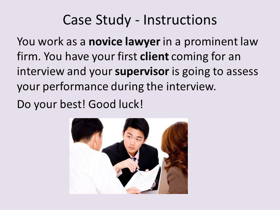 a novice lawyer