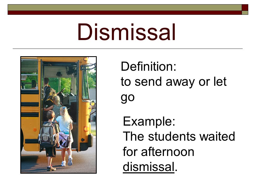 Dismissal - definition of dismissal by The Free Dictionary