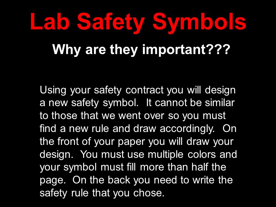 Lab Safety Symbols Why are they important .