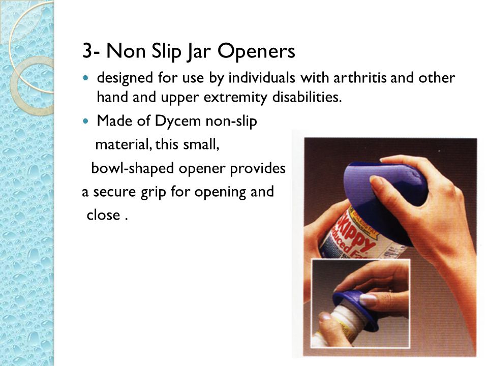 Dycem Non Slip Jar Opener :: arthritis jar opener