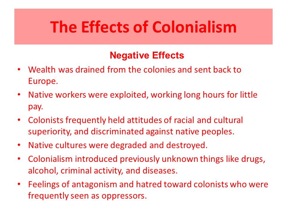 The Effects of Colonialism Mr. Hardy RMS IB Middle School ppt download