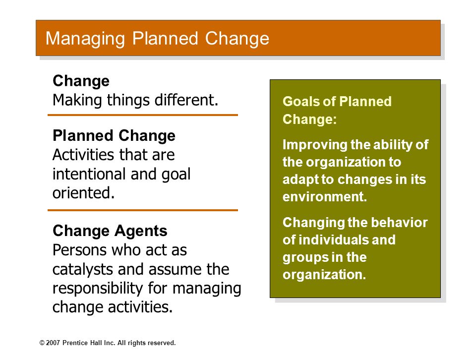 Organizational Change Forces For Change E X H I B I T 191 - 