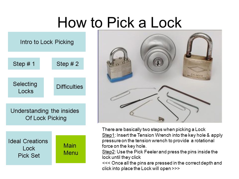 Intro Lock Pick Set