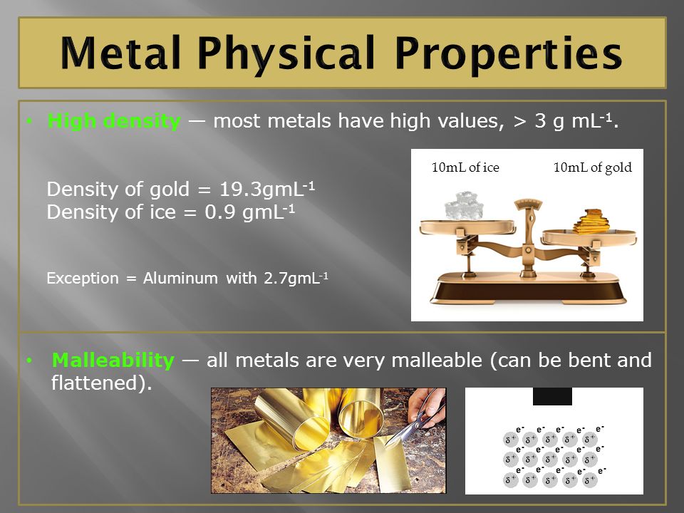 Common Physical Properties Of Metals Are High Melting Point