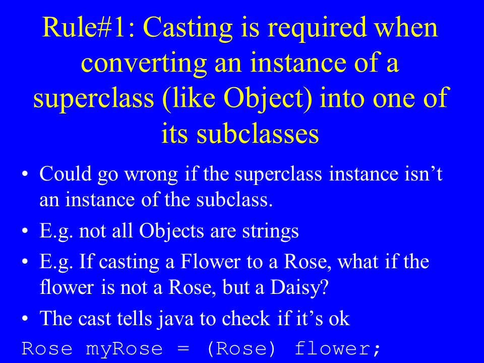 Typecasting References Computer Science 3 Gerb Reference: Objective ...