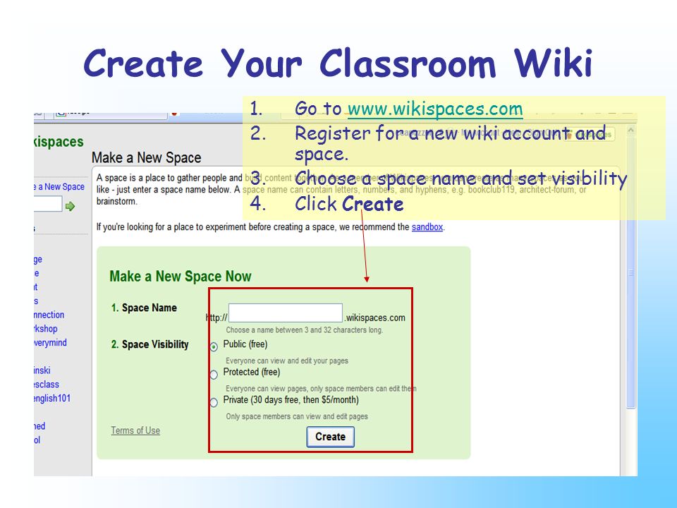 Wiki classes