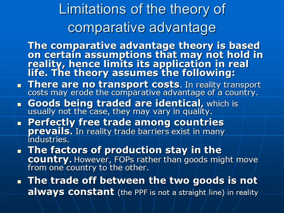 International Trade The Law Of Comparative Advantage Sec Ppt Download
